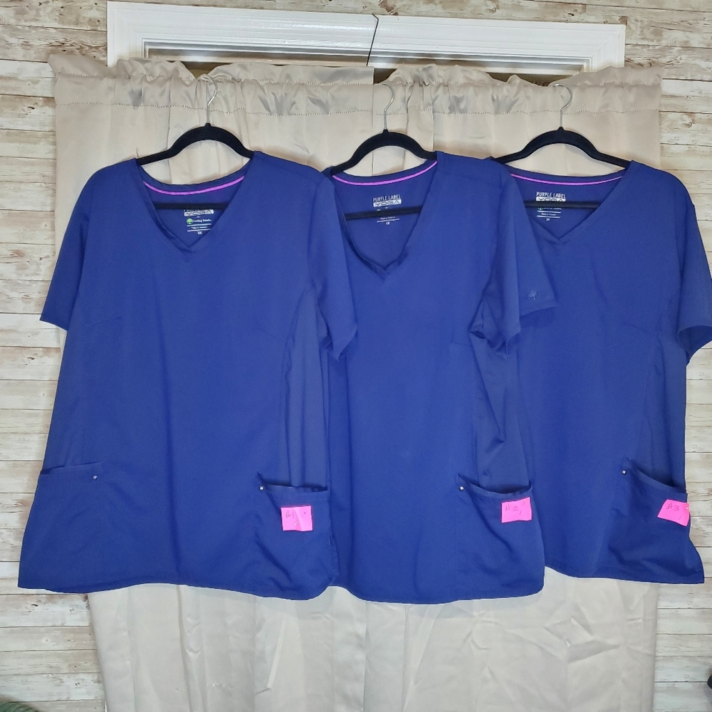 Healing Hands Purple Label Navy Scrub tops